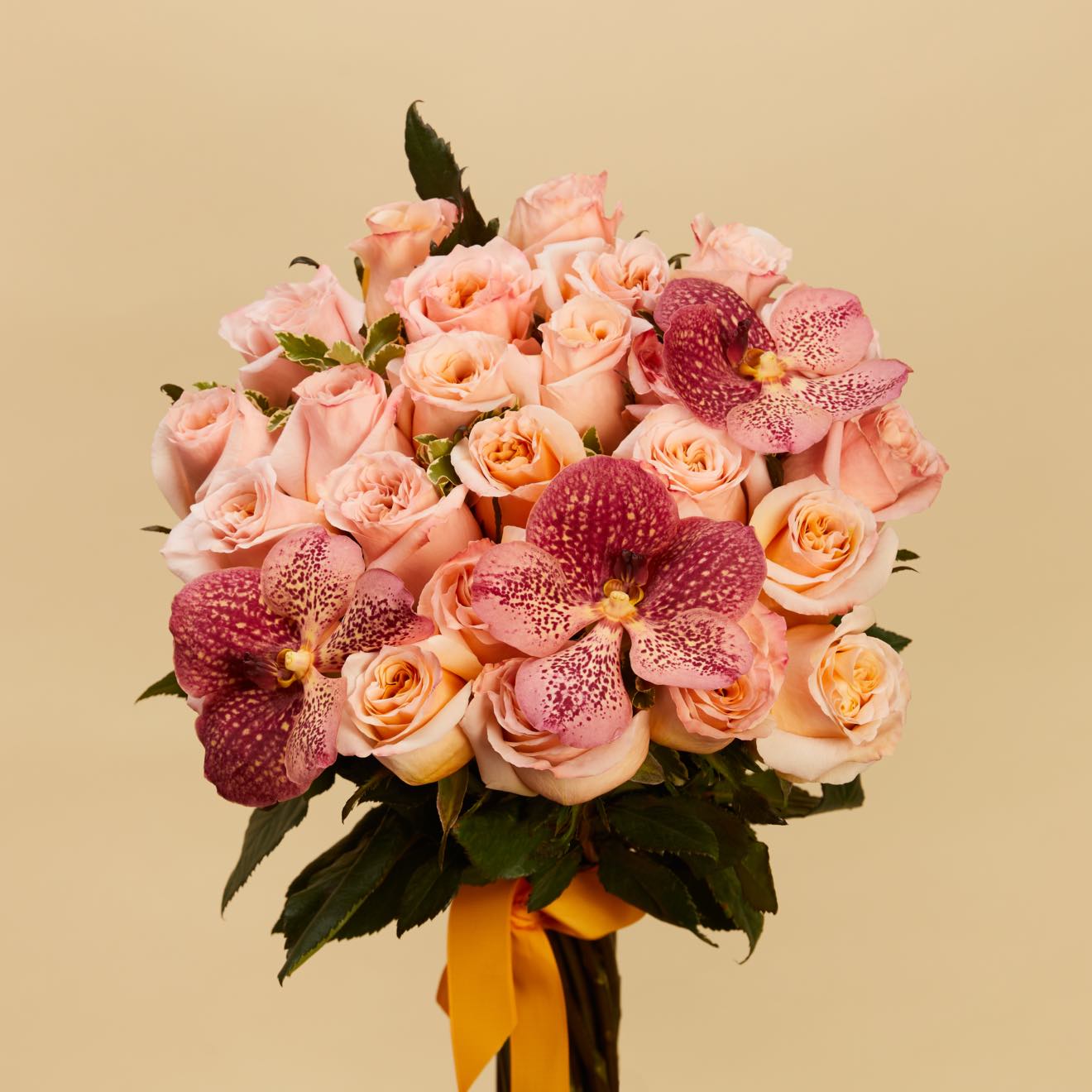 Buchet 25 trandafiri și vanda