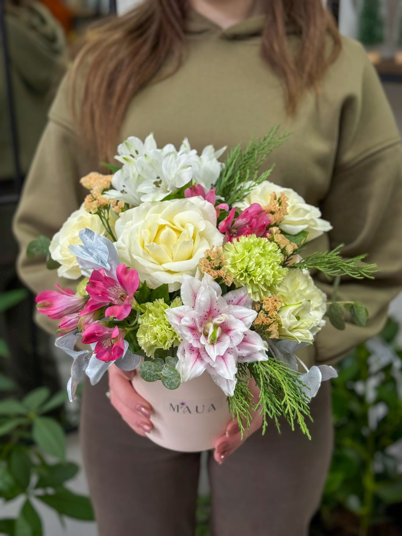 Aranjament Floral Gingășie Pastelată