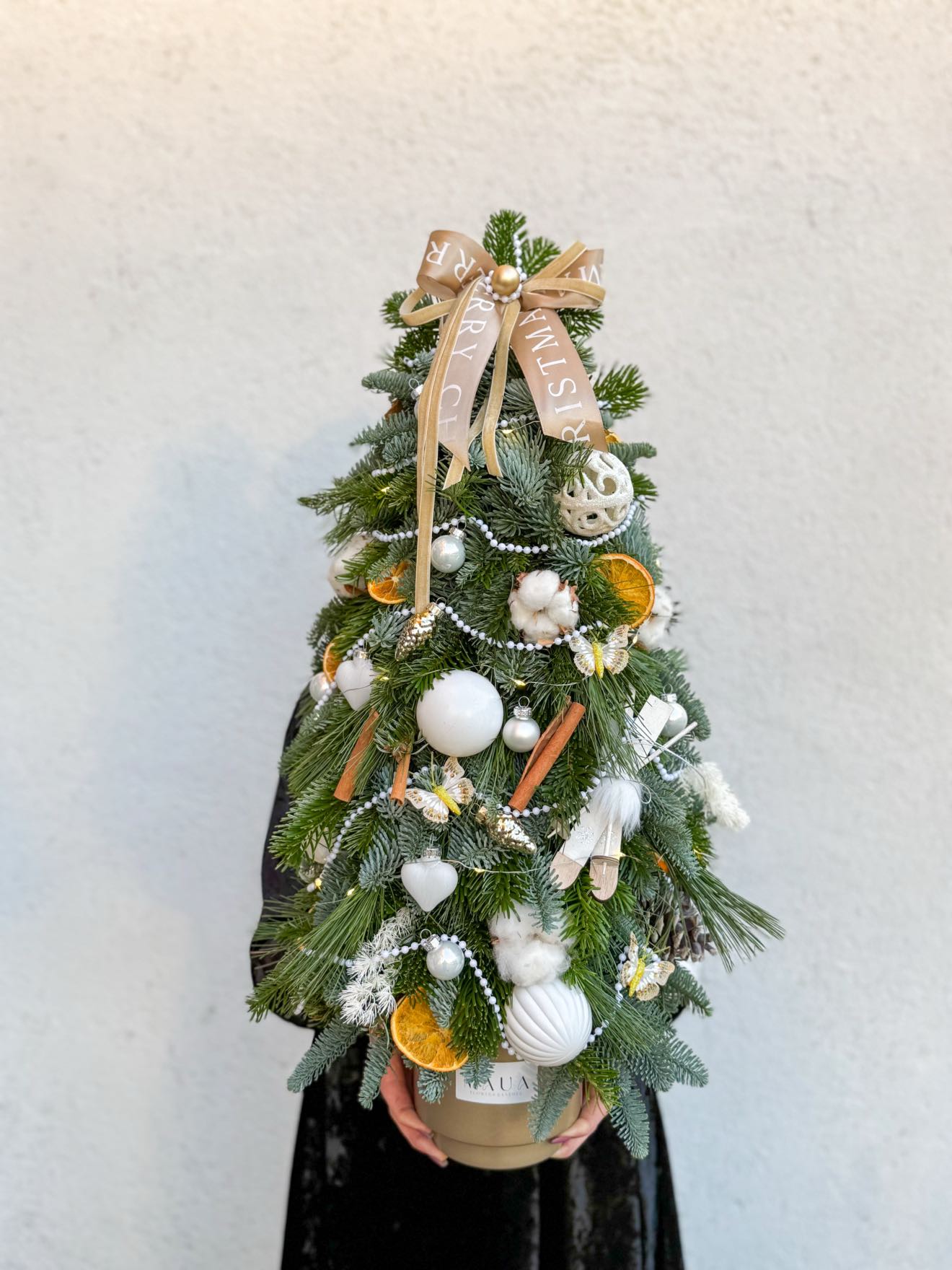 Braduț decorativ Nobilis cu accente de iarnă